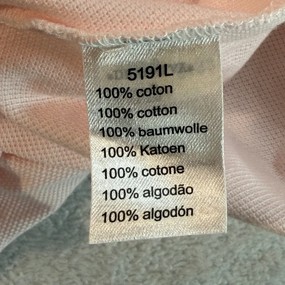 Lacoste Kids Pink Short Sleeve Pleated Pique Polo Dress Size 12 5191L